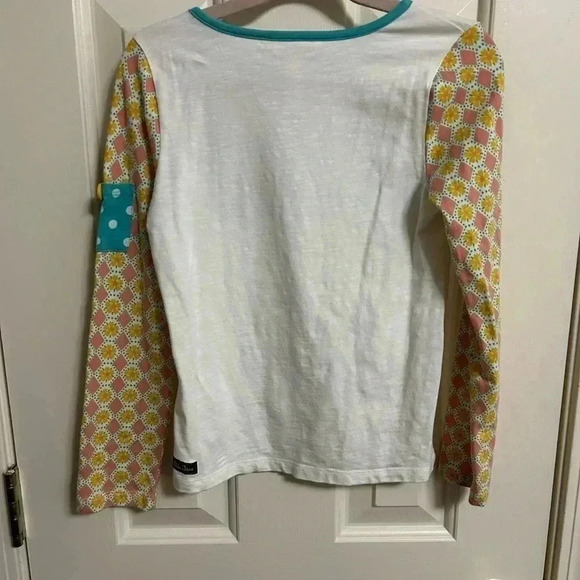 Matilda Jane Wonderment Good Catch Baseball Tee Long Sleeve Size 8 - Picture 4 of 5